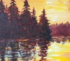 Romantic Evening Landscape XL 1