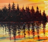 Romantic Evening Landscape XL 1