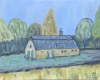 Cottage in the wheat field