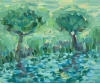 Trees and a Lake