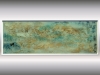 Aqua Drift – Textured Abstract Turquoise & Gold Painting