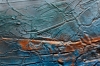 Angel Flight – Blue and Gold Textured Abstract Painting