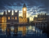 London - Big Ben At Night Falls