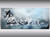 Silent Horizon – Large Blue Abstract Seascape Painting
