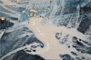 Silent Horizon – Large Blue Abstract Seascape Painting