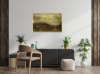 Golden Terrain – Gold and Earth Tone Textured Abstract Painting