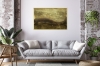 Golden Terrain – Gold and Earth Tone Textured Abstract Painting