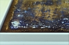 Molten Silence – Blue and Gold Textured Abstract Painting