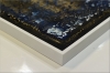 Molten Silence – Blue and Gold Textured Abstract Painting