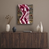 Crimson Form Canvas Painting