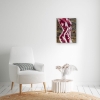 Crimson Form Canvas Painting