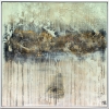 Leaving Paris – Neutral Gold Textured Abstract Painting