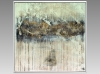 Leaving Paris – Neutral Gold Textured Abstract Painting