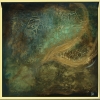 Guardian Presence – Textured Abstract Turquoise & Gold Painting