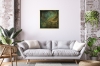 Guardian Presence – Textured Abstract Turquoise & Gold Painting