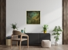 Guardian Presence – Textured Abstract Turquoise & Gold Painting