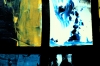 Windows – Blue and Gold Geometric Abstract Painting