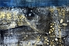 Free Spirit – Blue & Gold Textured Abstract Diptych