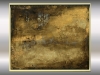 Golden Silence – Gold and Brown Textured Abstract Painting