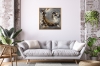 Noblesse in Gold – Grey Black and Gold Abstract Painting