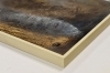 Golden Horizon – Gold & Blue Textured Abstract Painting