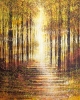 Golden Autumn Forest Path