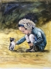 Little Girl with Kitten