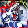 Abstract Graffiti Gorilla Painting 