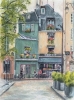 Odette Café, Paris street scene