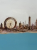 City View Beige Canvas Painting