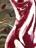 Crimson Form Canvas Painting