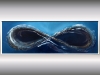 Abstract Blue Infinity Painting – Infinity Flow