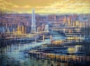 London Skyline In Golden Light