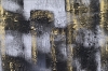 Urban Reflections – Large Black, White & Gold Abstract Cityscape