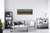 Orange Current – Orange and Grey Textured Abstract Painting