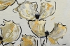Golden Poppies – Abstract Floral Painting in Cream & Gold