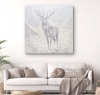 Resilience, a Winter White Stag painting