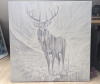 Resilience, a Winter White Stag painting