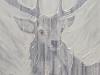 Resilience, a Winter White Stag painting