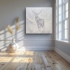 Resilience, a Winter White Stag painting
