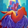 RECLINING NUDE AT SUNSET