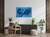 Waterworld – Blue Abstract Ocean Wave Painting