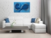 Waterworld – Blue Abstract Ocean Wave Painting