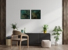 Echoes in Gold – Textured Abstract Diptych