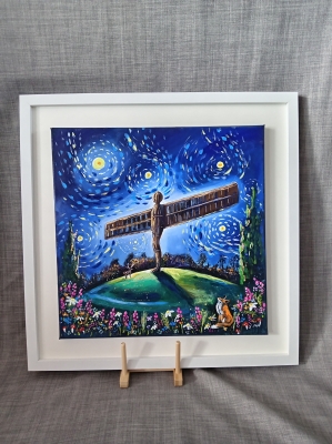 Angel of the north night sky 