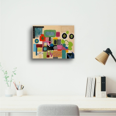 Collected Forms Abstract Canvas Painting