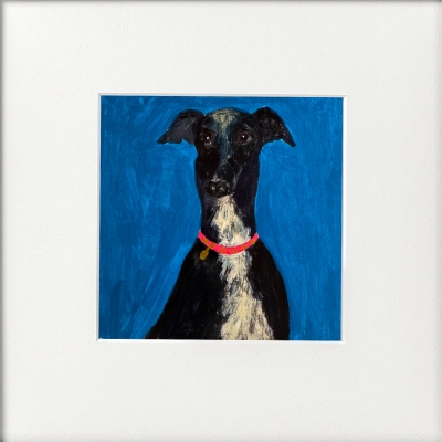  Greyhound on Blue 