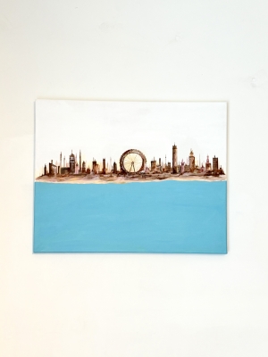 City View Beige Canvas Painting