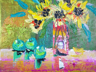 Sunflowers and Granny Smith Apples 209