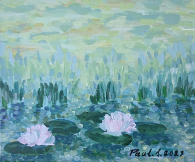 Pink Water Lilies